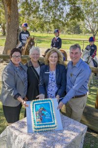 Ms Lisa Baker MLA, Paddi Creevey, Ms Robyn Clarke MLA and President David Bolt - Image © Josh Cowling 