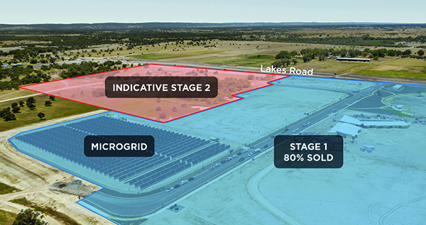 Peel Business Park Stage 2 aerial graphic - DevWA